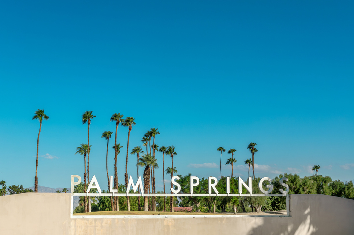 Panoramic Image of Palm Springs, California